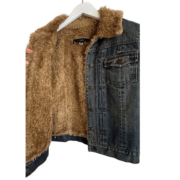 Y2K GAP Sherpa-Lined Denim Jacket (Fall 2002) Men’s M / Women’s L - Picture 2 of 6